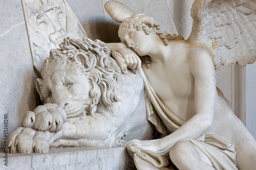 Fotografie Vienna - Detail of tomb of Marie Christine
