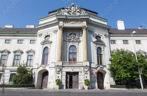 Vienna - Auersperg palace in morning light. photo