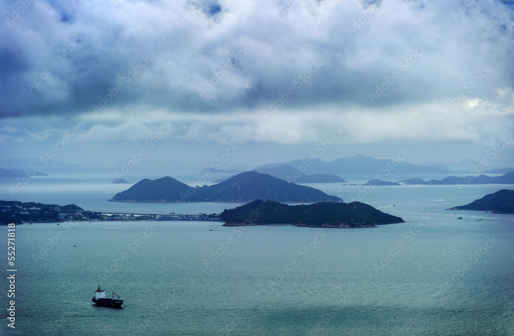 Hong Kong,islands,sea and the sky
