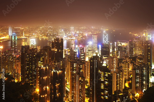 Hong Kong night view