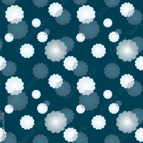 Nahtloses Muster Blau