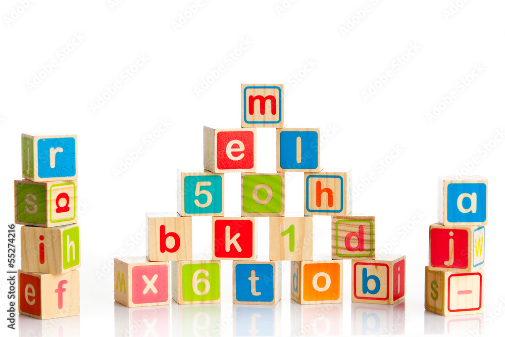 wooden toy cubes with letters. Wooden alphabet blocks. wooden toy cubes with letters. Wooden alphabet blocks.