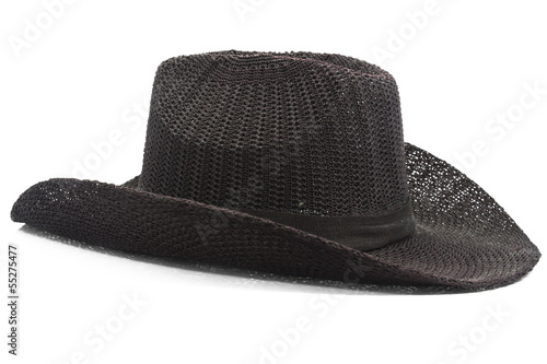 Cowboy hat on white background