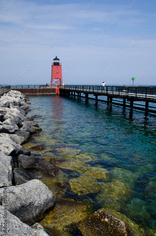 Charlevoix South Pier Lighthouse, Michigan