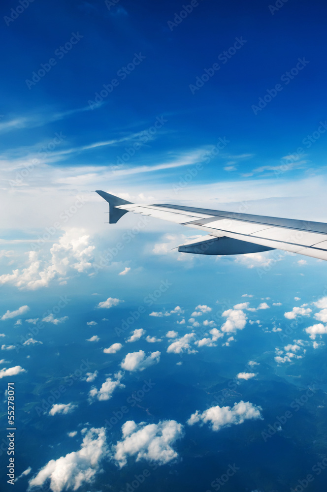 Obraz premium Aerial sky and clouds background