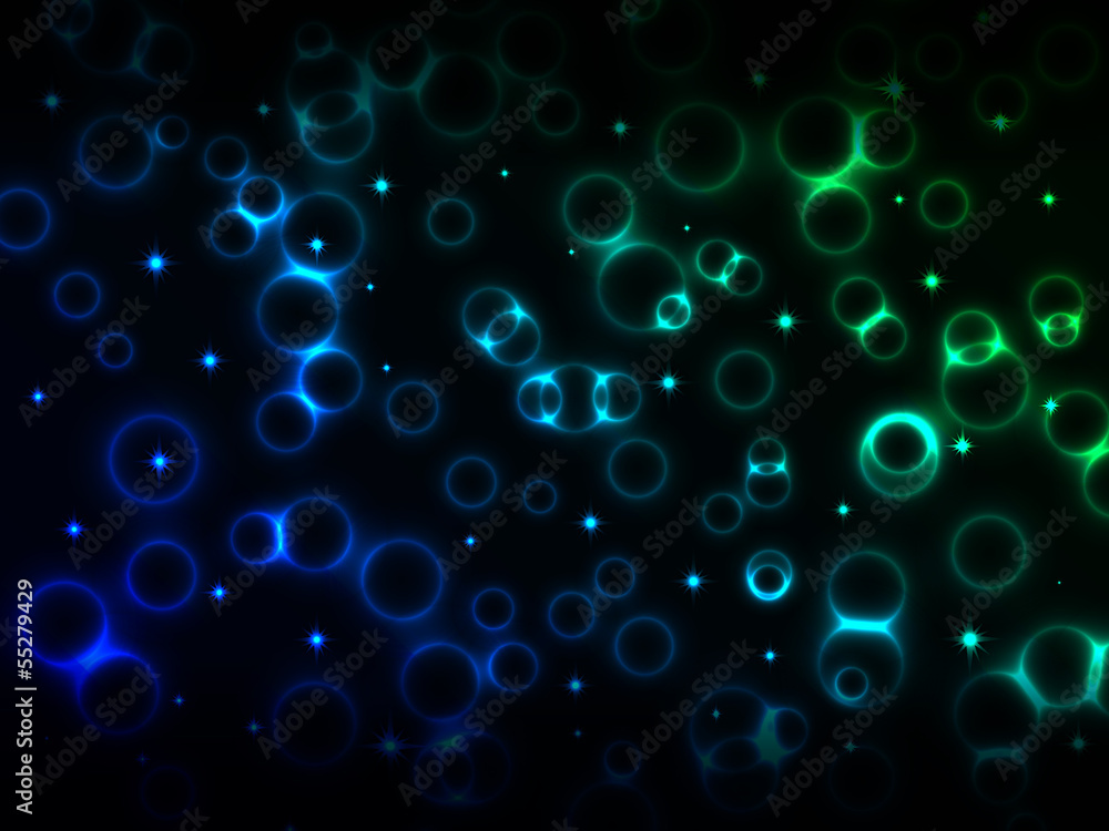 Abstract background with glowing rings Abstract background with glowing rings