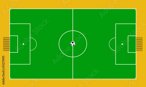 Vector of football court