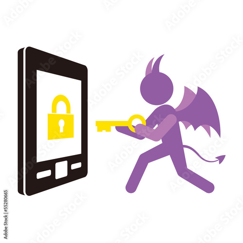 不正アクセスする悪魔