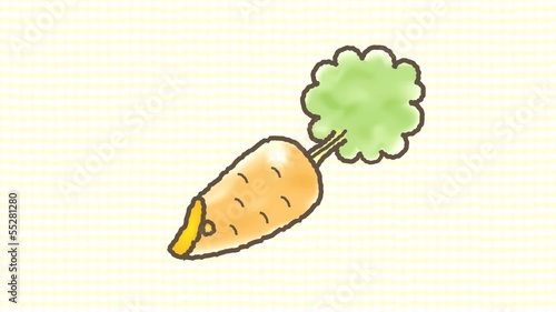 ニンジン食べる