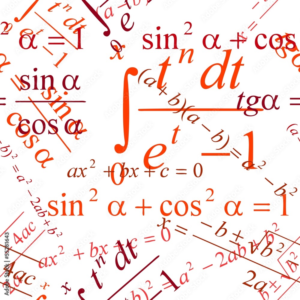 Seamless mathematical pattern Seamless mathematical pattern