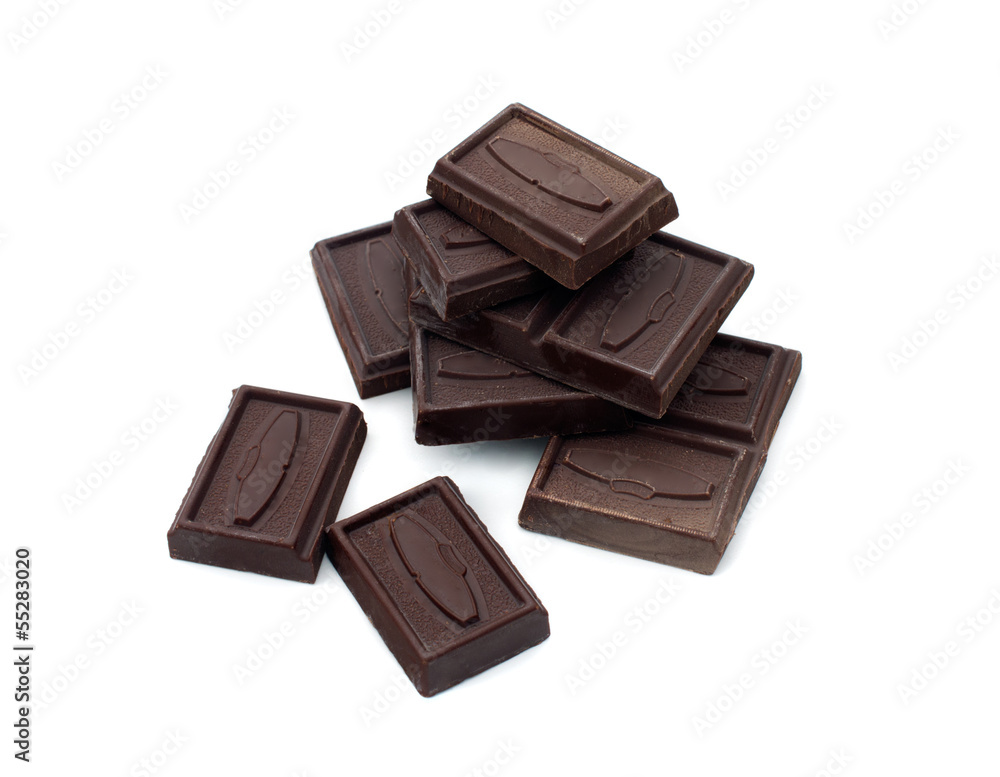 pieces of dark chocolate pieces of dark chocolate