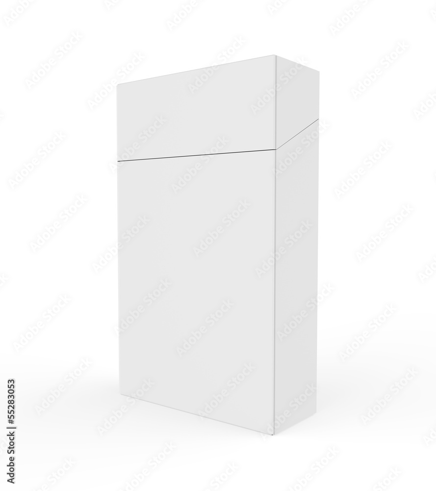 Empty Pack of Cigarettes Isolated Empty Pack of Cigarettes Isolated