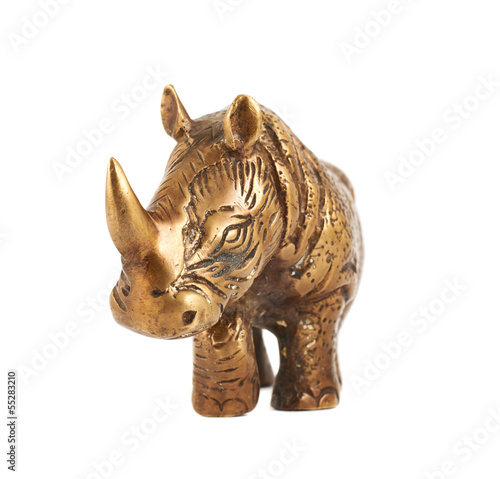 Rhinoceros rhino sculpture isolated © exopixel