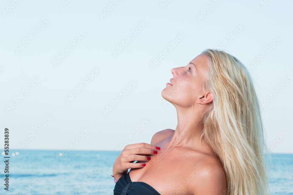 woman on the beach woman on the beach