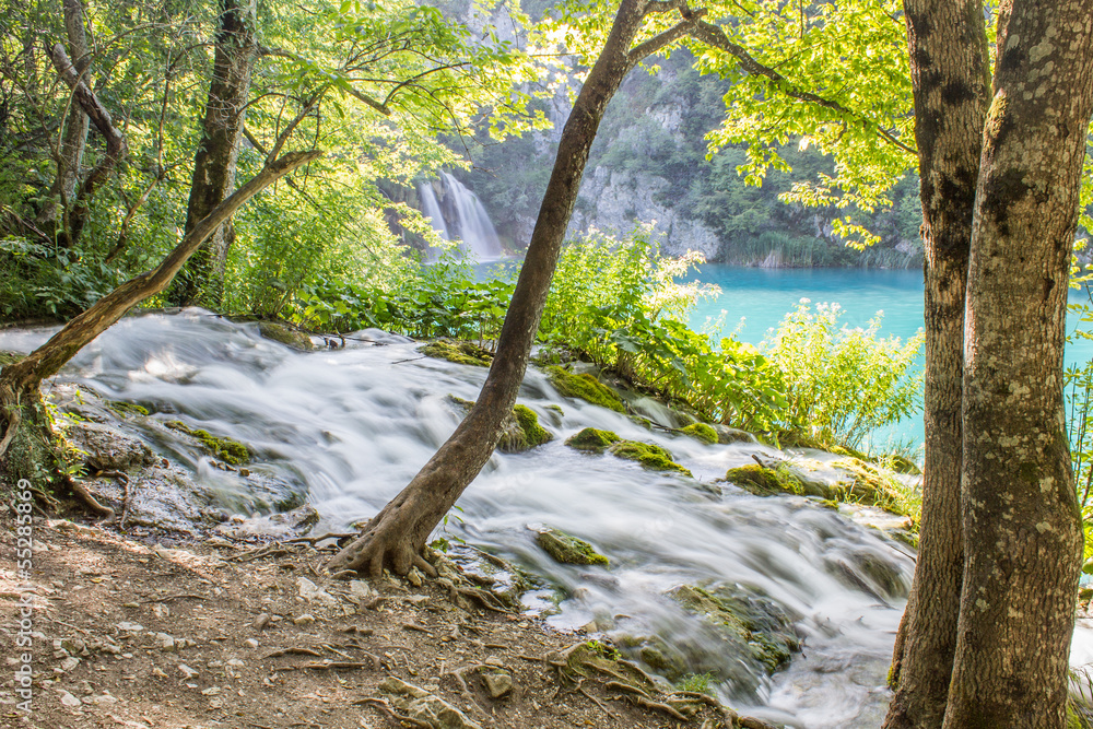 Amazing waterfall in Krka National Park, Croatia