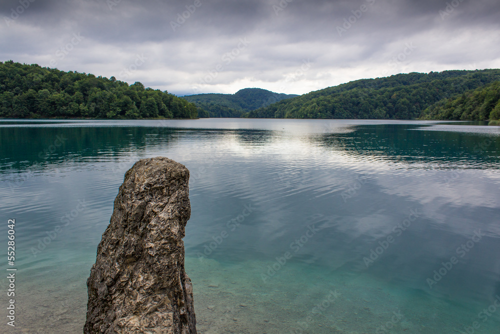 Wonderful lake in Plitvice national park, Croatia