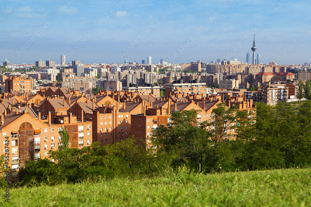 Fototapeta premium Madrid Skyline