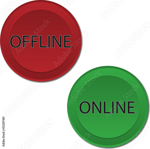 Online Offline buttons