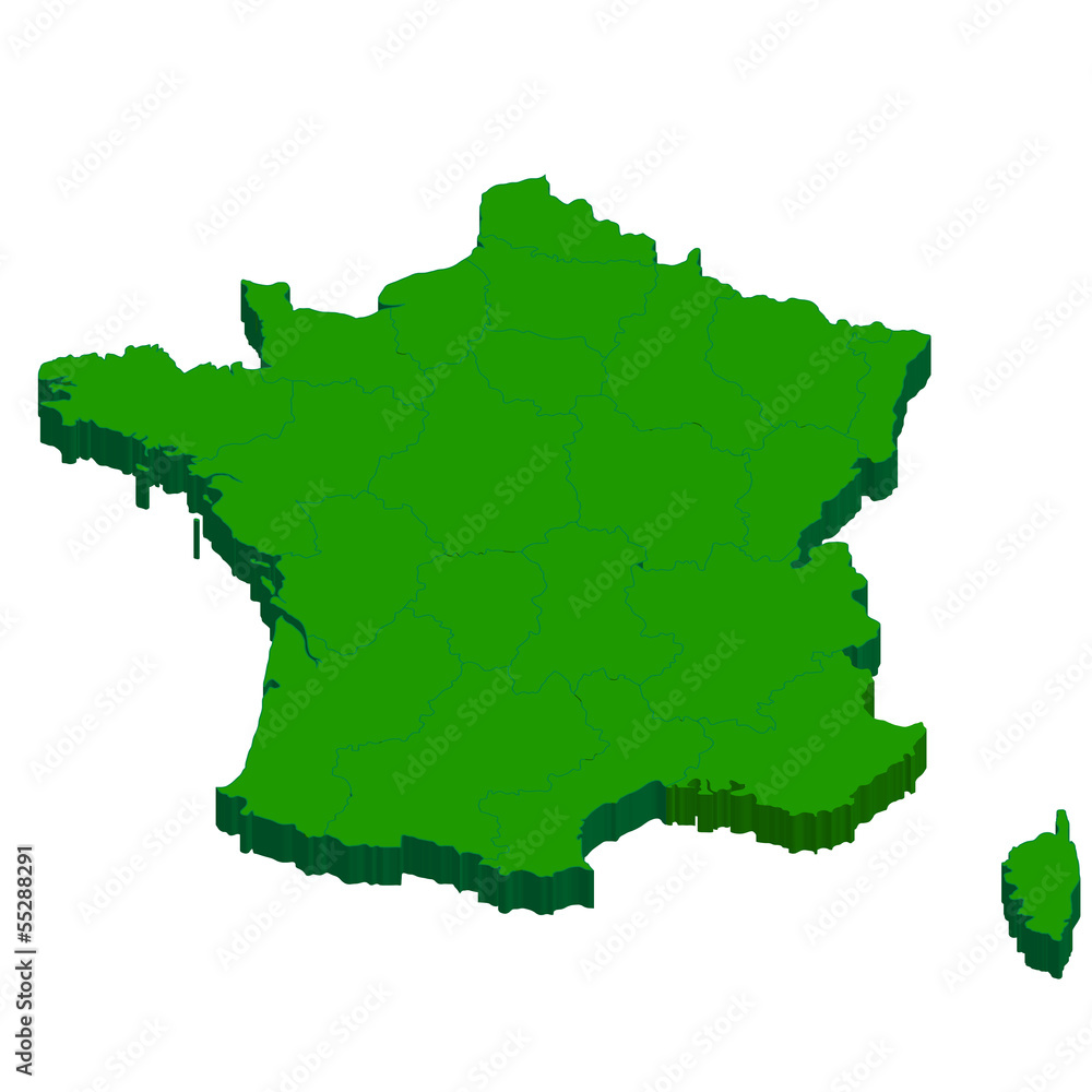 フランス　地図　国