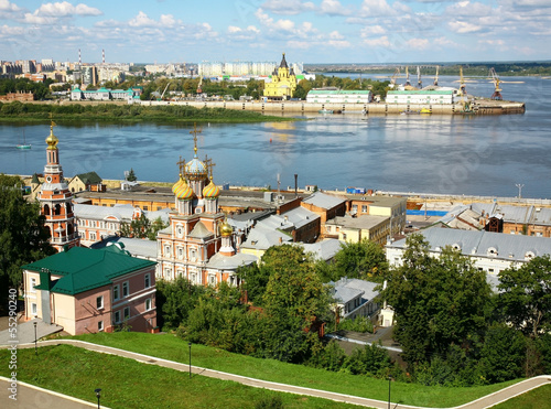 August summer view of scenic Nizhny Novgorod Russia