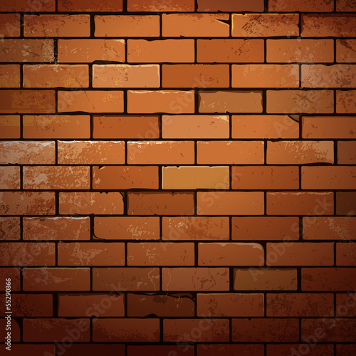 Red brick wall