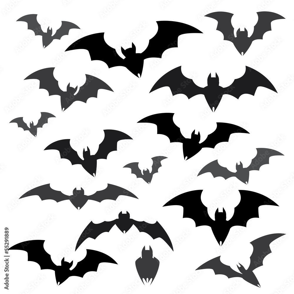 Bats and Halloween Icon Sets Bats and Halloween Icon Sets