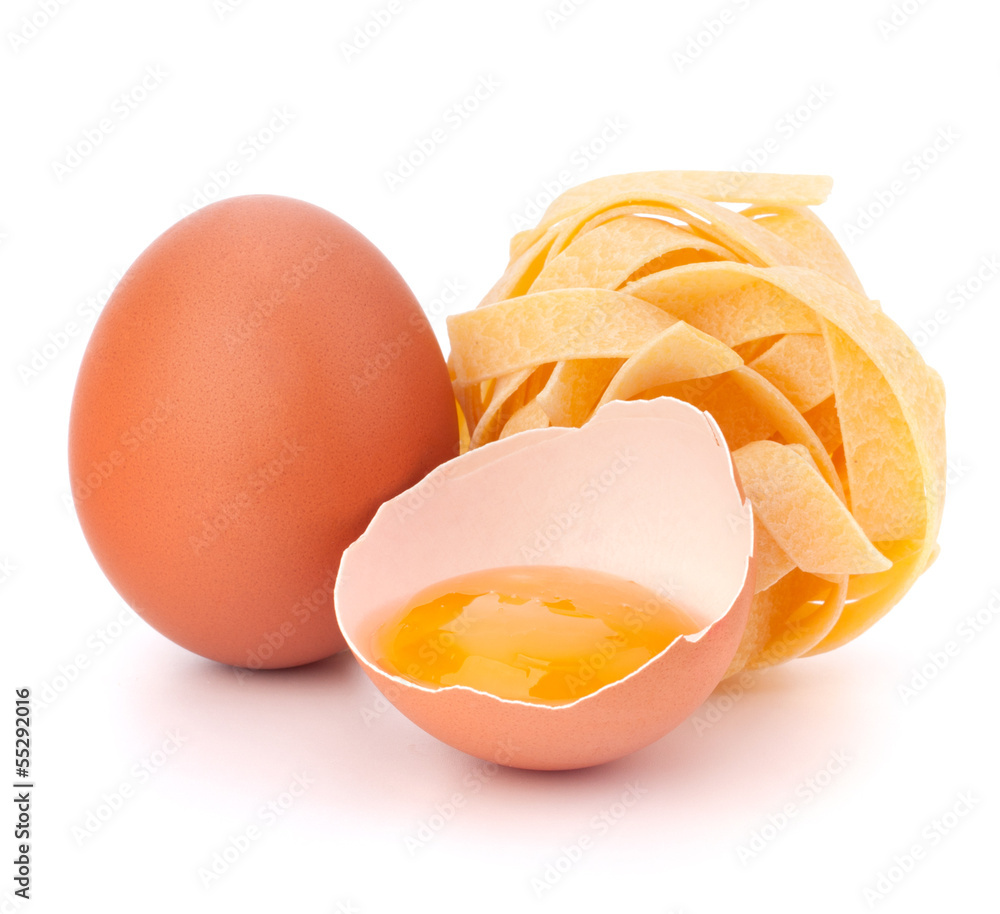 Italian egg pasta fettuccine nest Italian egg pasta fettuccine nest
