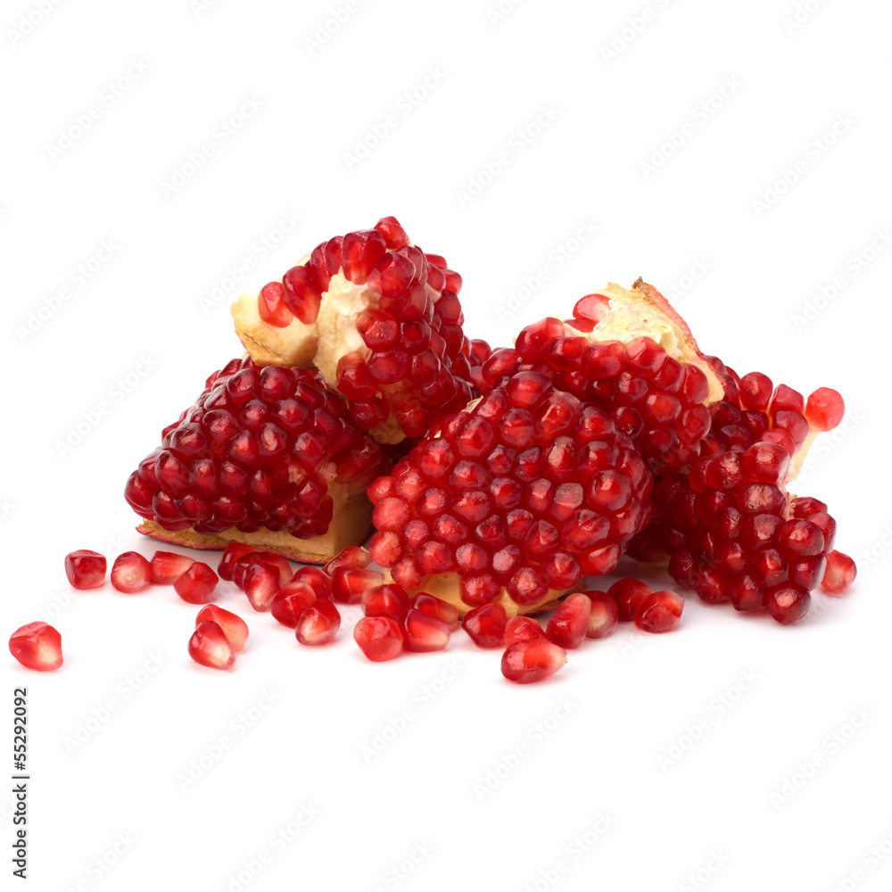 Ripe pomegranate piece Ripe pomegranate piece