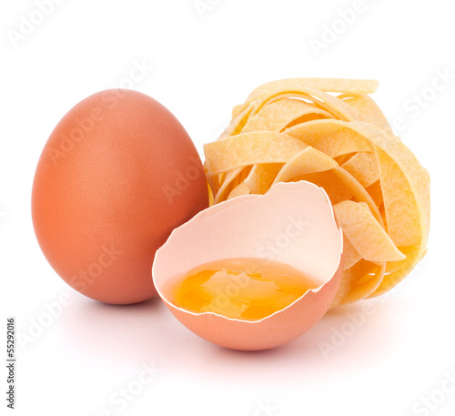 Italian egg pasta fettuccine nest