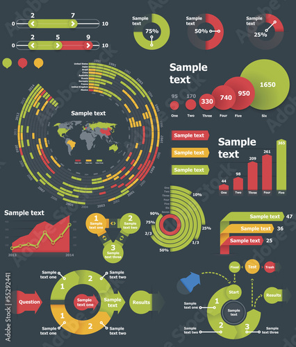 Vector infographic elements