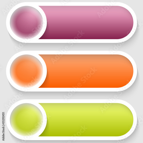 colored abstract buttons