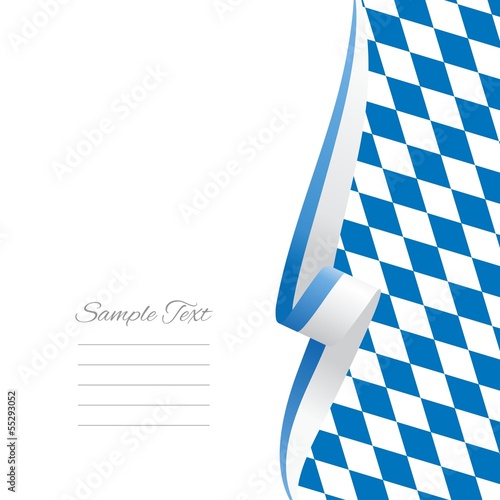 Bavarian right side brochure cover vector
