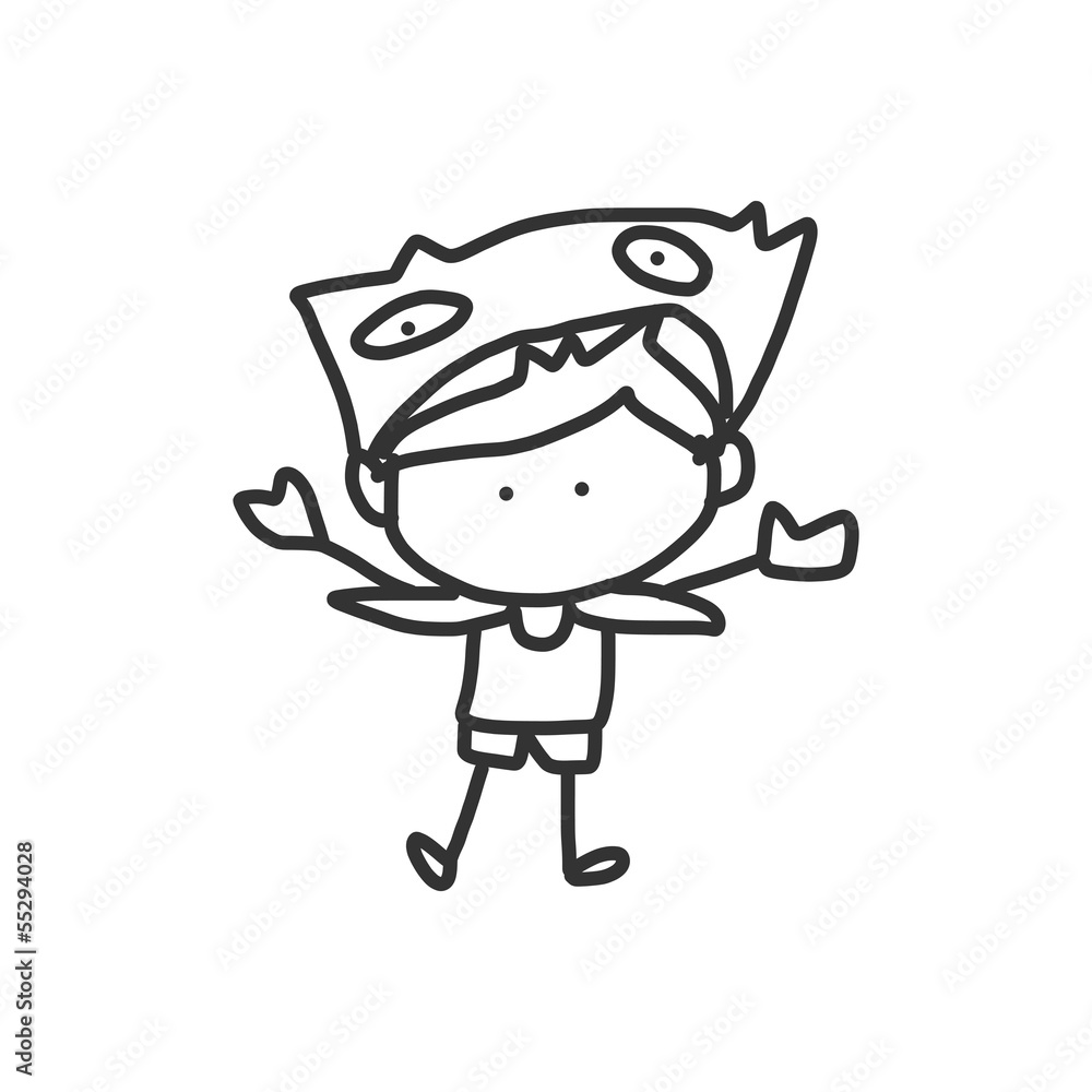 Fototapeta premium vector sketch halloween cartoon