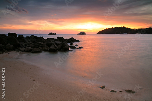 Twilight sky above the beach © Blanscape