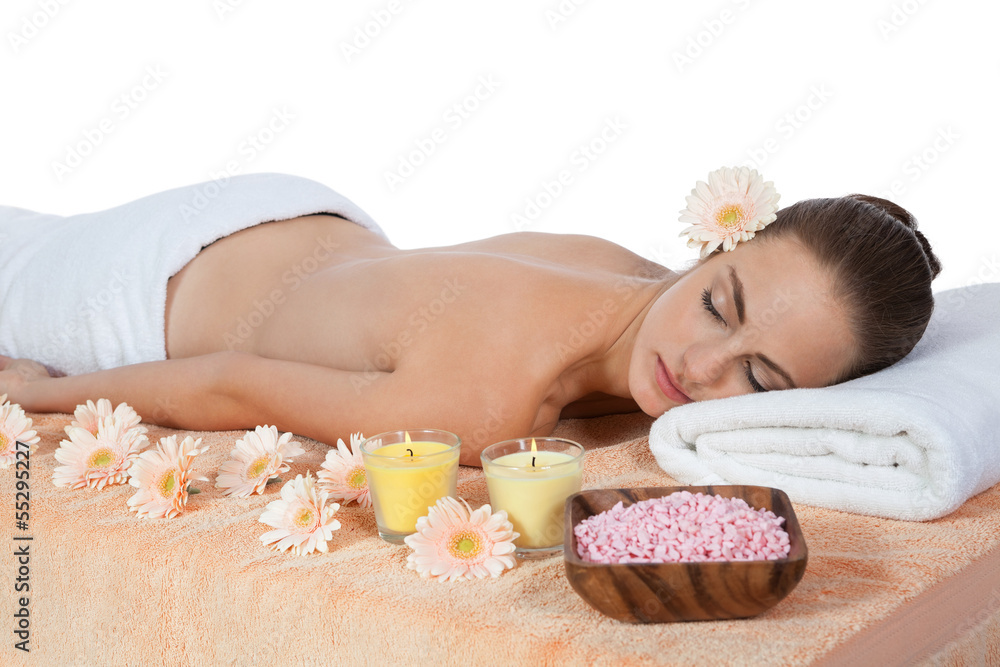 junge attraktve frau bekommt eine hot stone massage junge attraktve frau bekommt eine hot stone massage
