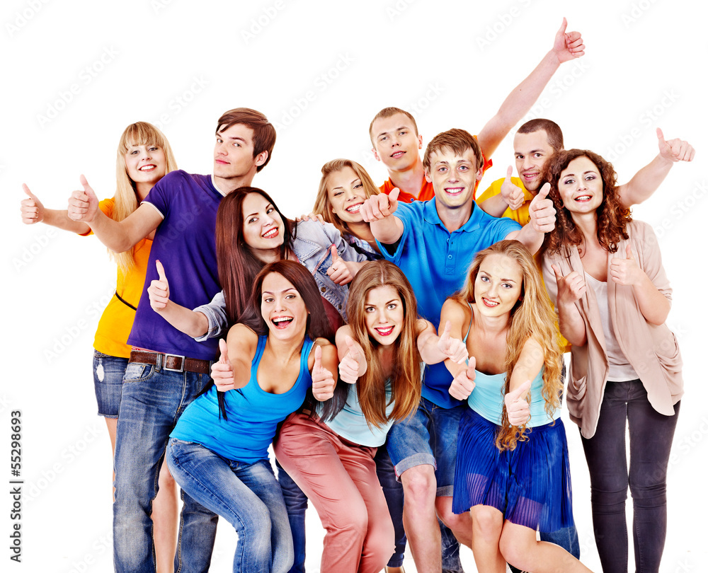 Multi-ethnic group people. Multi-ethnic group people.