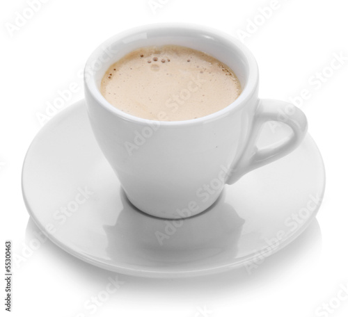 Cup of coffee  isolated on white