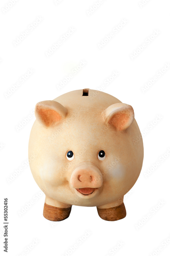 Freundliches lachendes Sparschwein Freundliches lachendes Sparschwein
