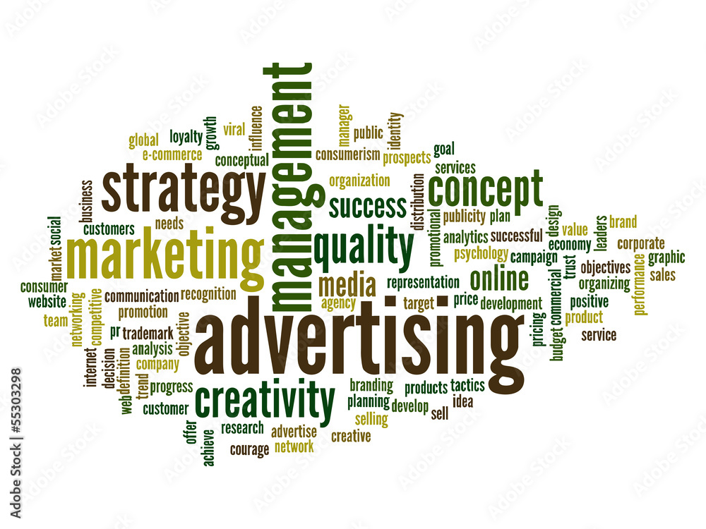 Fototapeta premium Conceptual business business word cloud