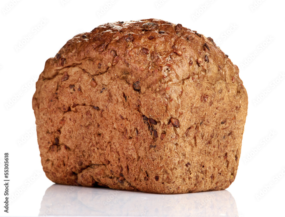 whole grain bread isolated on white background whole grain bread isolated on white background