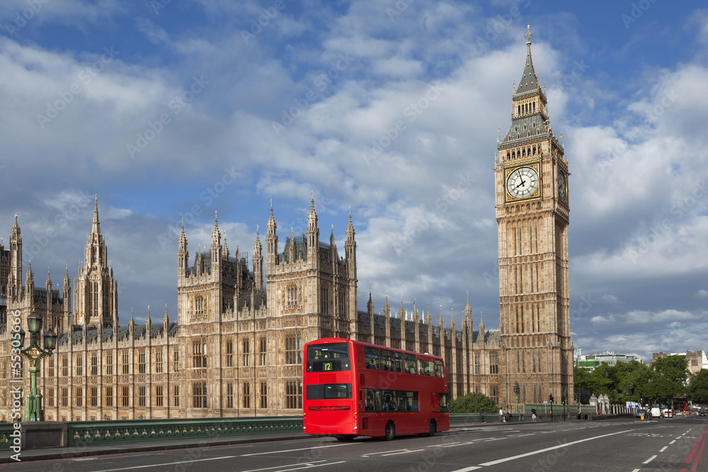 Obraz premium Big Ben Westminster Abbey w Londynie