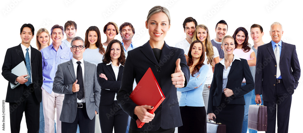 Business people group. Business people group.