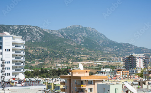 View to mountains and part of town photo