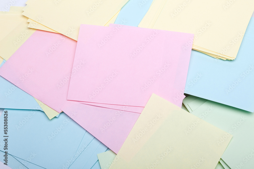 Pile of sticky notes