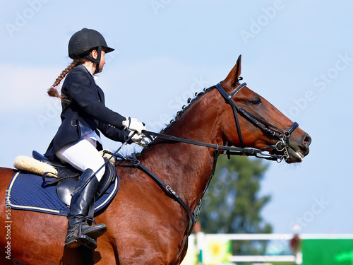 The sportswoman on a sports horse. © Azaliya (Elya Vatel)