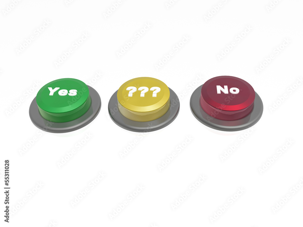 Buttons on white Buttons on white
