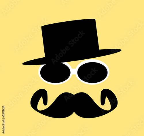 vintage man with top hat