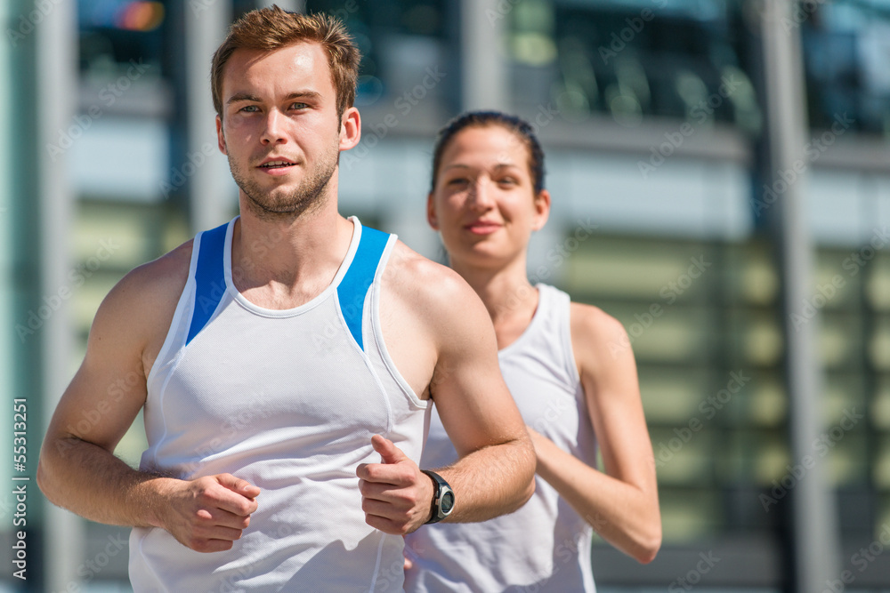 Competing - jogging in two Competing - jogging in two