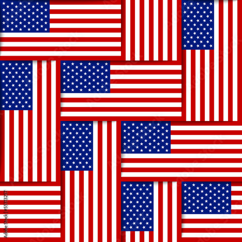 American seamless pattern