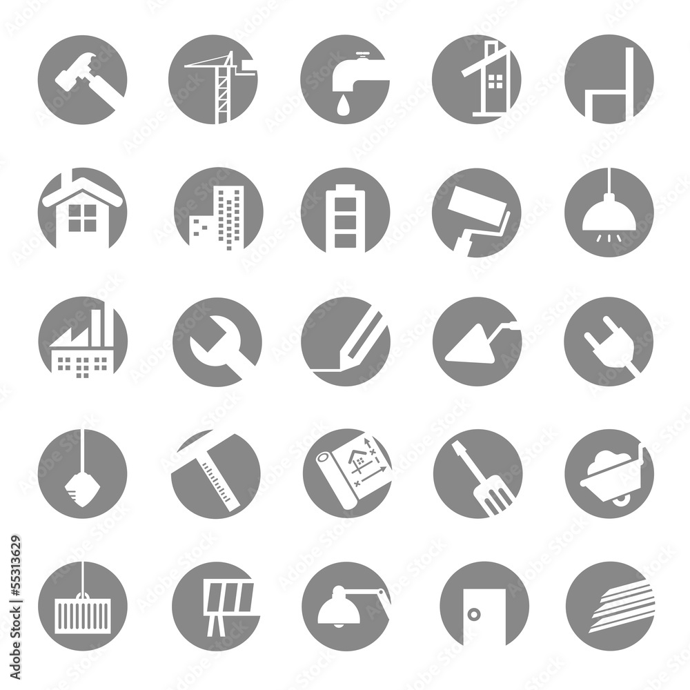 construction buttons set construction buttons set
